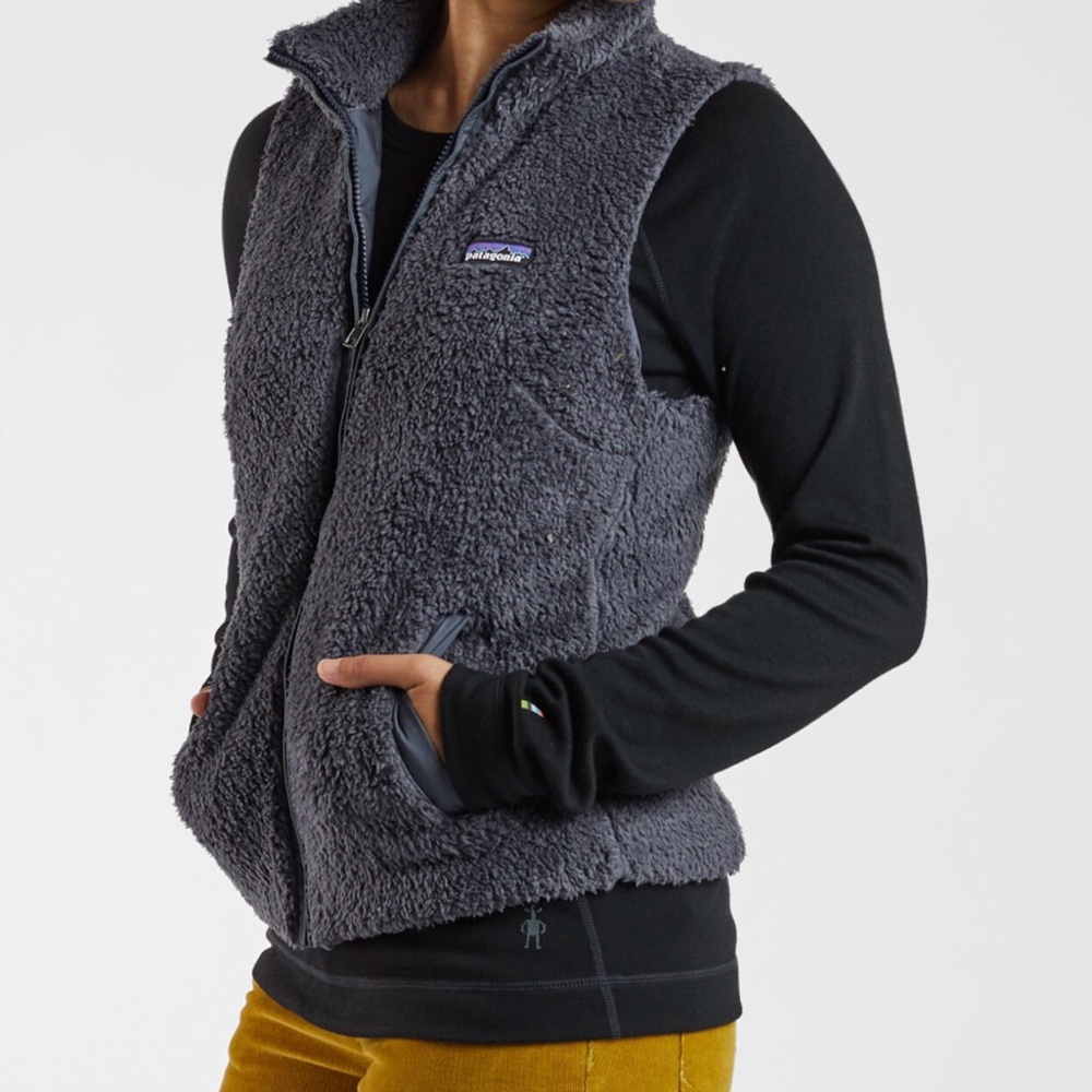 Patagonia Women's Navy Sherpa Vest